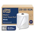 Tork Hardwound 2 Ply, Continuous Roll Sheets, 525 ft, White, 6 PK 290092A